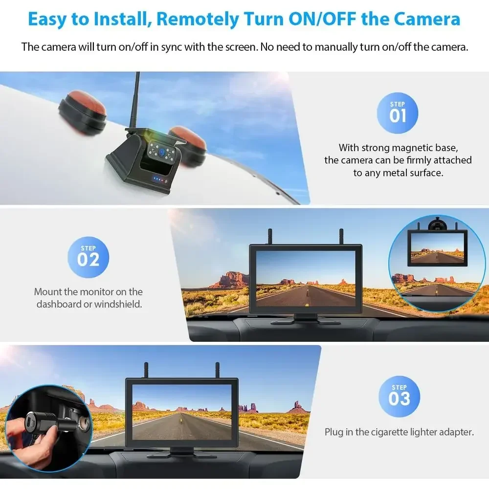 Magnetic Solar Wireless Backup - Camera Solar Wireless recension och pris