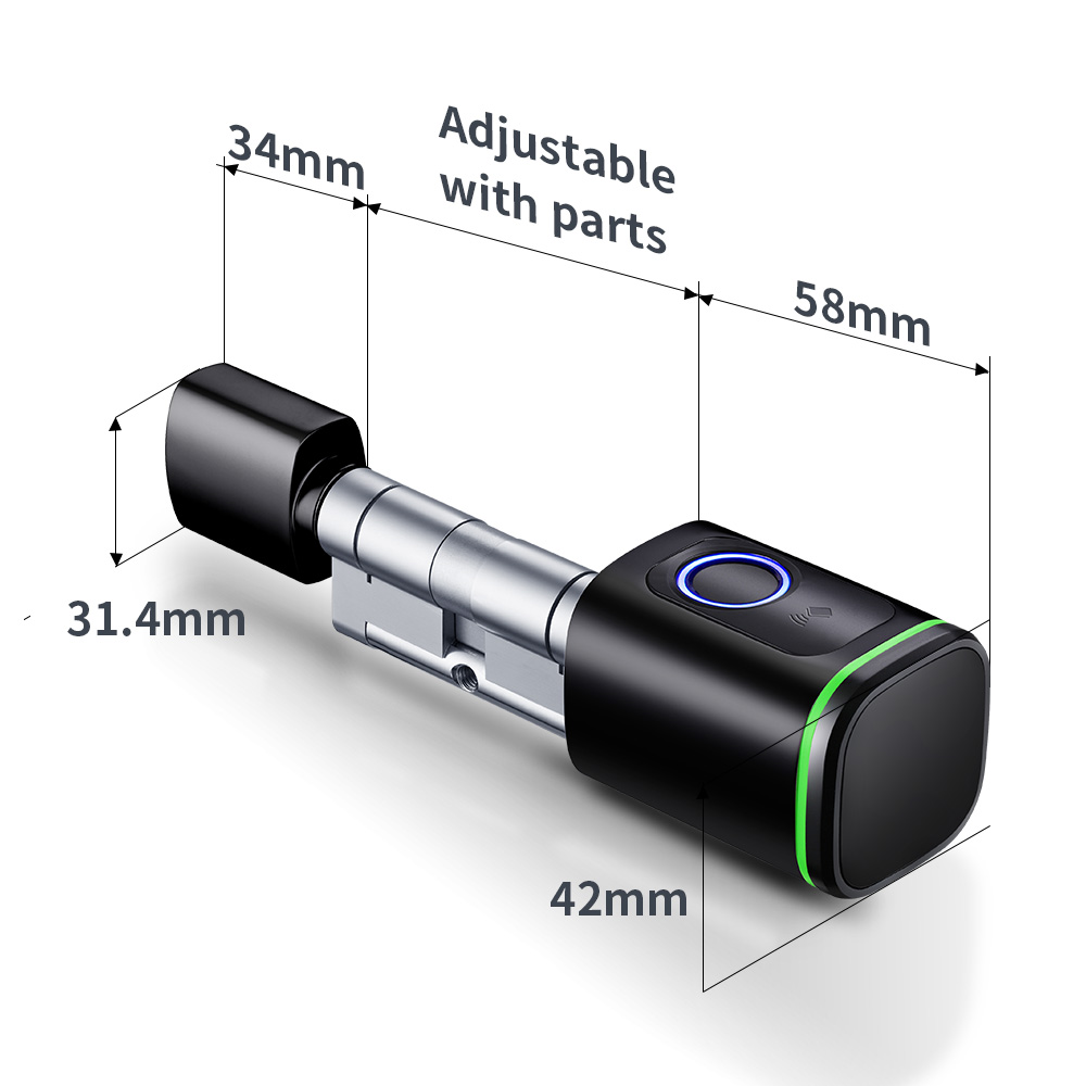 Smart Cylinder Lock Tuya 60-90 - Home Security Essential recension och pris