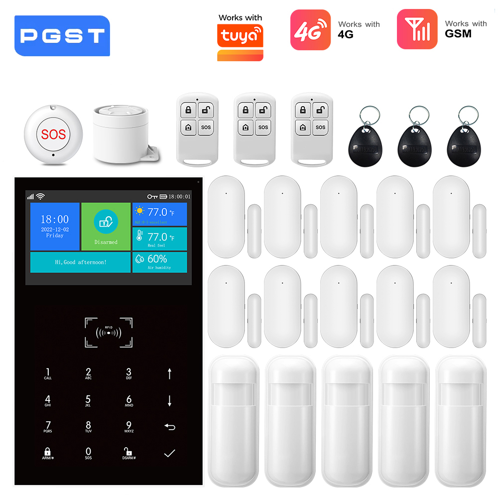4G GSM WiFi Alarm System Work  - Home Security Product recension och pris