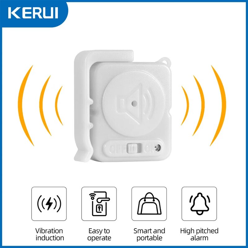 KERUI Wireless Vibration Alarm - Home Security Alarm recension och pris