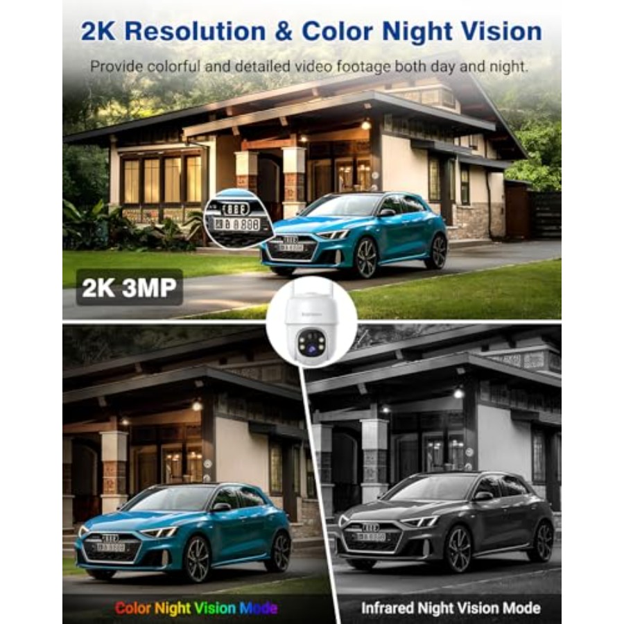 360°PTZ Security Cameras Wirel - Camera Solar Wireless recension och pris