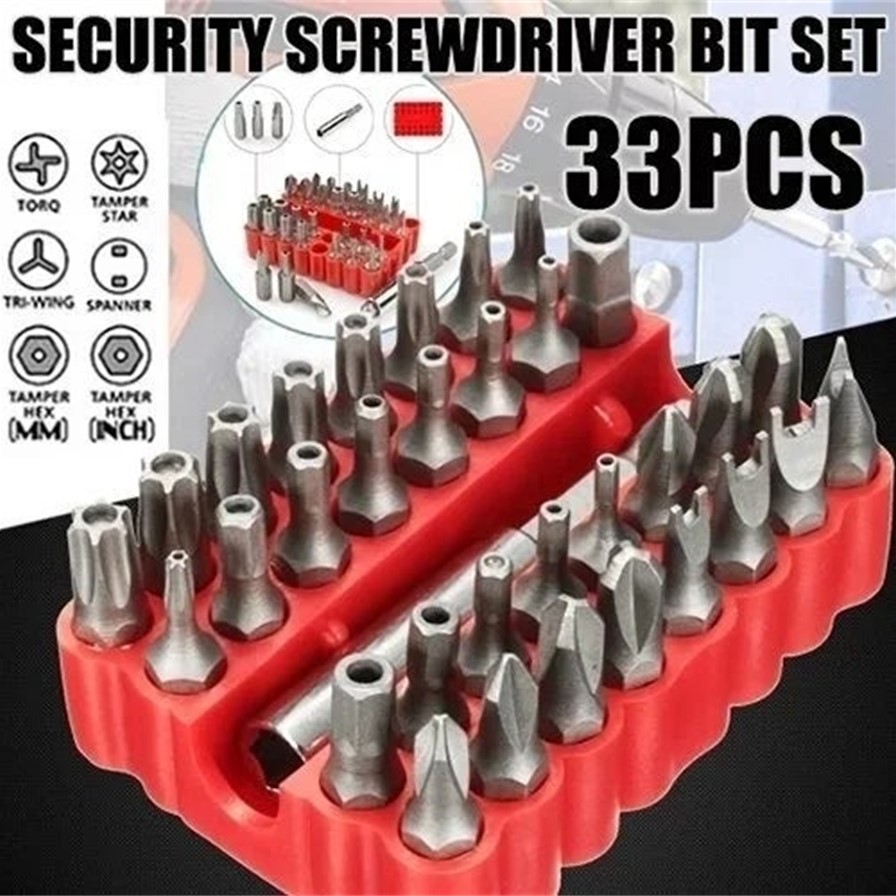 33pc Professional Security Bit - Home Security Essential recension och pris