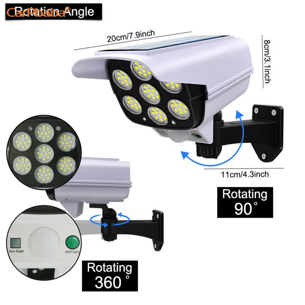 Outdoor Solar Light Motion Sen - Home Security Wireless Cameras recension och pris