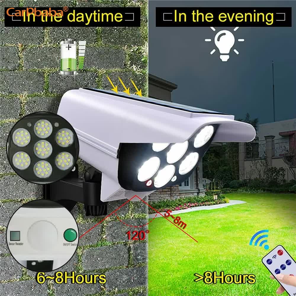 Outdoor Solar Light Motion Sen - Home Security Wireless Cameras recension och pris