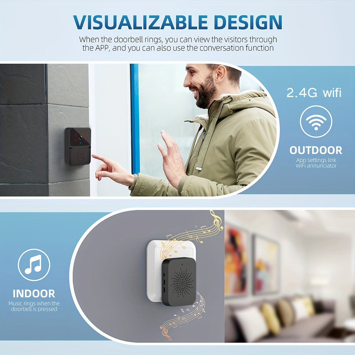 Tuya Wireless Smart Video Door - Home Security Blink recension och pris